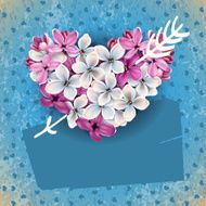 Heart from flowers of a lilac N2
