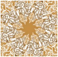 spring flower leave border