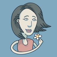 Woman and Flower N3