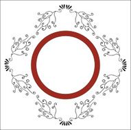 Accented Square Frame ( Vector )
