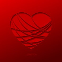 Creative paper heart N5