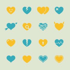 Heart Icons - Color Series
