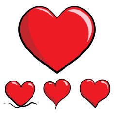 Cartoon hearts N2
