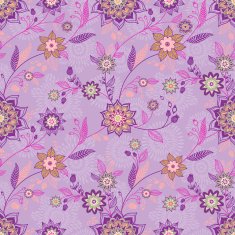Bright spring seamless pattern with flowers N5