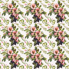 Wild Roses Floral Bouquet Pattern