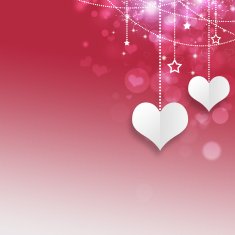 Abstract Valentine Hearts