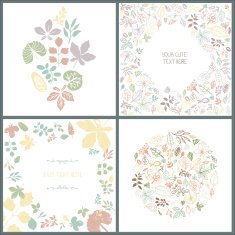Perfect collection of 4 floral spring cards