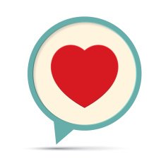 Heart Symbol Speech Bubble N3