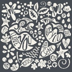 Set of elements and labels for a card N2