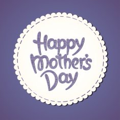 "Happy mother's day" hand-drawn lettering N16