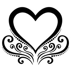 Vector Deco Abstract Heart N12
