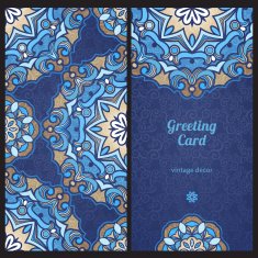 Vintage ornate cards in Eastern style N32