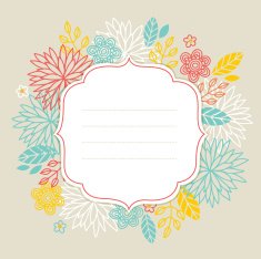 floral frame N212