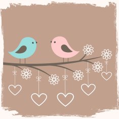 Couple of cute birds N2