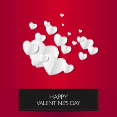 Valentine's card with text and heart shape Vector ilustration N71