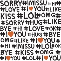 Hashtag seamless pattern N2