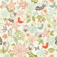 Retro floral seamless background N34