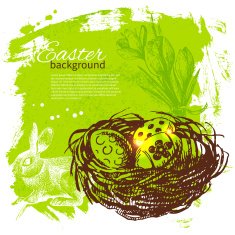 Vintage Easter background N21