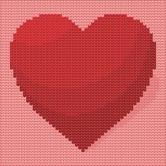 Knitted Heart Design