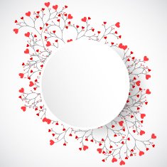 Abstract tree made with hearts N10