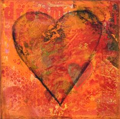 Collage artwork heart