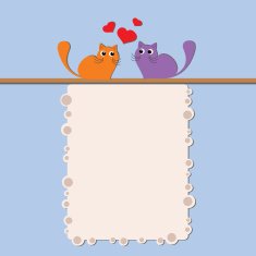 Lover Cats and Frame