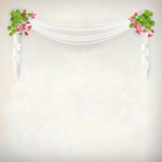 Vector Floral Vintage Wedding Background