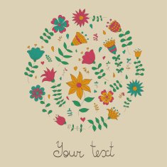 Cute vector cards template