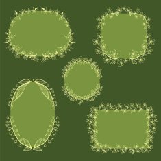 Collection of floral frames N2