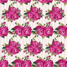 Pink pattern with roses inflorescence N2
