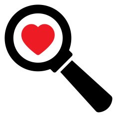 Search love icon