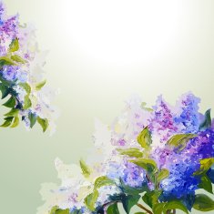 Lilac flowers background N6