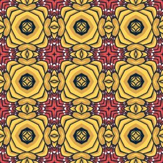Seamless flower pattern background N17