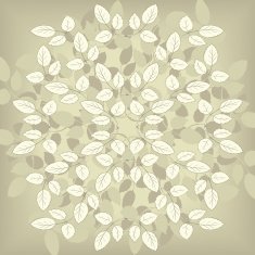 Floral composirion with leaves N7