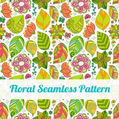Colorful floral seamless pattern N18