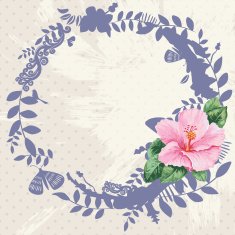 Branch&hibiscus