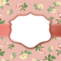 background of vintage roses with vignette N2