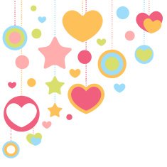 Cute congratulation card with border of hearts N3