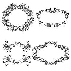Decorative Ornamental Frame for Text N13
