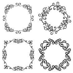 Decorative Ornamental Frame for Text N14