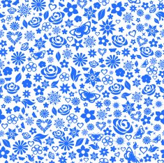 Seamless pattern of flowers N61