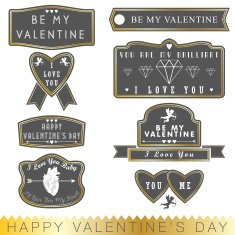 Valentine's Day labels N7