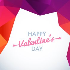 Valentine's Day vector poster N189