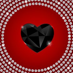 Happy Valentines Day card with heart Vector illustration N134
