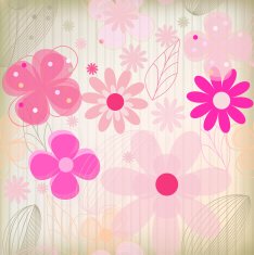 Greeting card gloral background vector N8