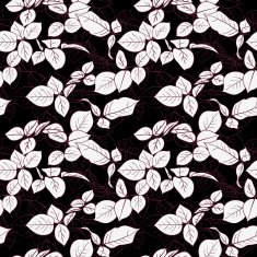Floral seamless pattern with leaves N5