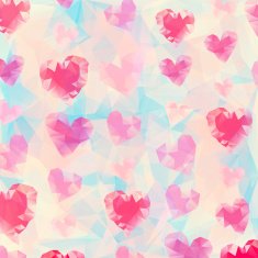 Triangle heart background N6