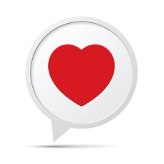 Heart Symbol Speech Bubble N4