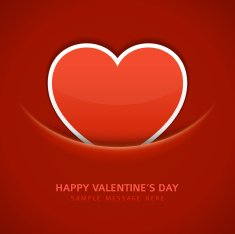 Heart shape from paper vector background Valentines day N2