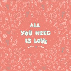 Valentine's Day pattern with place for your text N2
